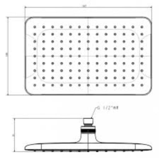 Ban ve Dau Sen Phun Mua Vuong 300mm American Standard FFASS515WS