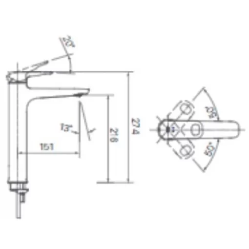 ban ve voi lavabo inax lfv 652sh