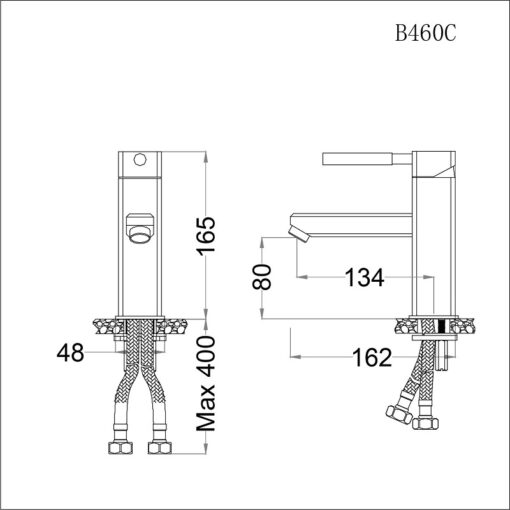 ban ve voi lavabo nong lanh caesar b460cu